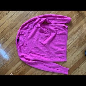 J crew cashmere pink sweater size m, like new - worn twice